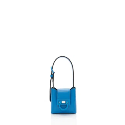 Ferragamo Leather Gancio Trifolio Mini Top Handle