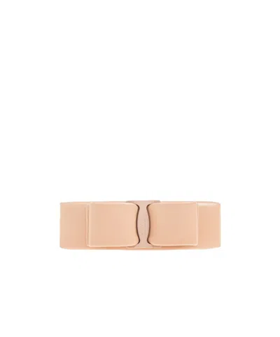 Ferragamo Leather Hair Clip