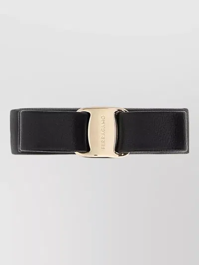 Ferragamo Leather Hair Clip