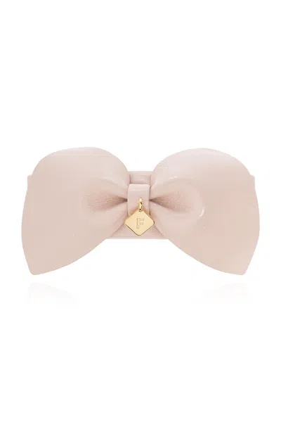 FERRAGAMO FERRAGAMO LEATHER HAIR CLIP
