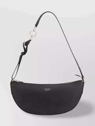 Ferragamo Leather Half-moon Shoulder Bag