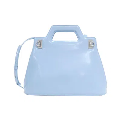Pre-owned Ferragamo Leather Handbag () In Blue