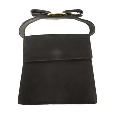 Pre-owned Ferragamo Leather Handbag () In Black