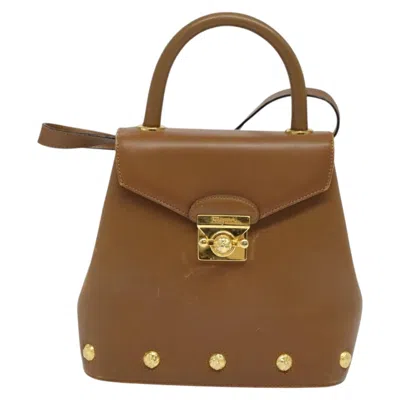 Pre-owned Ferragamo Leather Handbag () In Brown