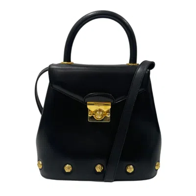 Pre-owned Ferragamo Leather Handbag () In Black