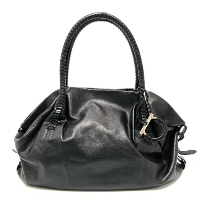Pre-owned Ferragamo Leather Handbag () In Black