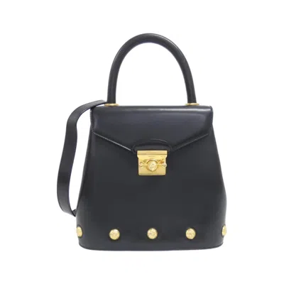 Pre-owned Ferragamo Leather Handbag () In Black