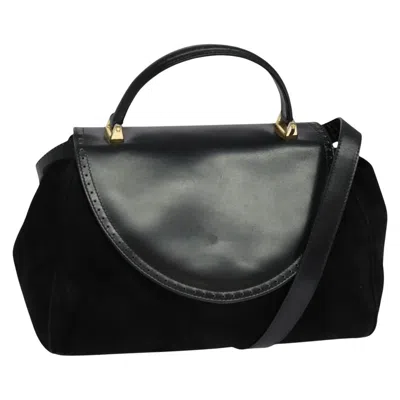 Pre-owned Ferragamo Leather Handbag () In Black