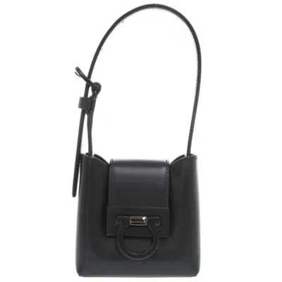 Pre-owned Ferragamo Leather Handbag () In Black
