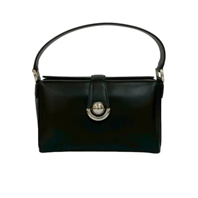 Pre-owned Ferragamo Leather Handbag () In Black