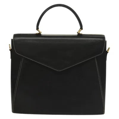 Pre-owned Ferragamo Leather Handbag () In Black