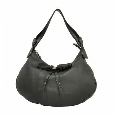 Pre-owned Ferragamo Leather Handbag () In Black