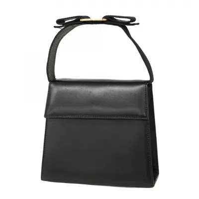 Pre-owned Ferragamo Leather Handbag () In Black
