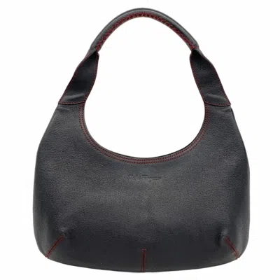 Pre-owned Ferragamo Leather Handbag () In Black