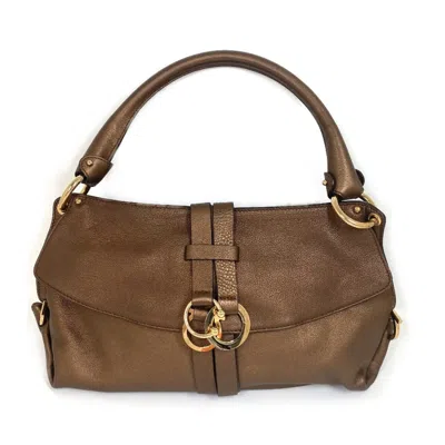 Pre-owned Ferragamo Leather Handbag () In Brown