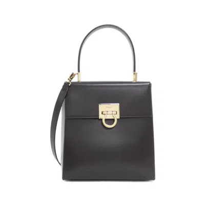 Pre-owned Ferragamo Leather Handbag () In Brown