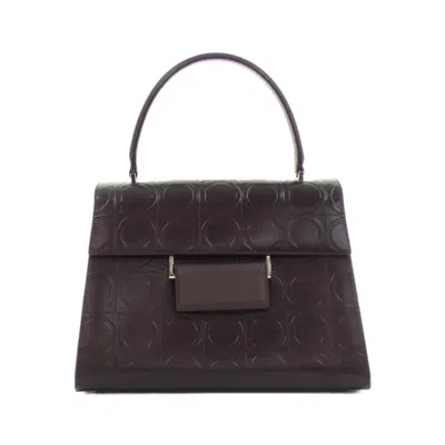 Pre-owned Ferragamo Leather Handbag () In Brown