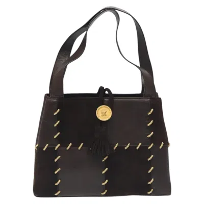 Pre-owned Ferragamo Leather Handbag () In Brown