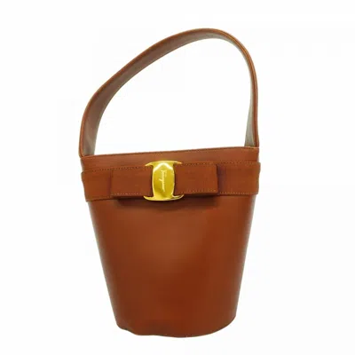 Pre-owned Ferragamo Leather Handbag () In Brown