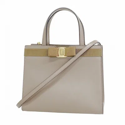 Pre-owned Ferragamo Leather Handbag () In Brown