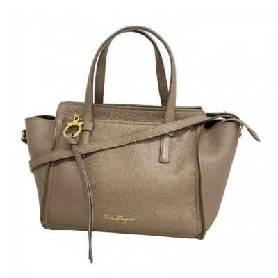 Pre-owned Ferragamo Leather Handbag () In Brown