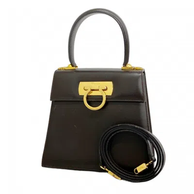 Pre-owned Ferragamo Leather Handbag () In Brown