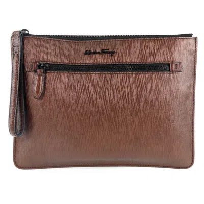 Pre-owned Ferragamo Leather Handbag () In Brown