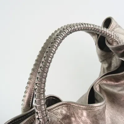 Pre-owned Ferragamo Leather Handbag () In Gold