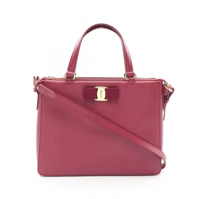 Pre-owned Ferragamo Leather Handbag () In Pink