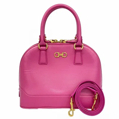 Pre-owned Ferragamo Leather Handbag () In Pink