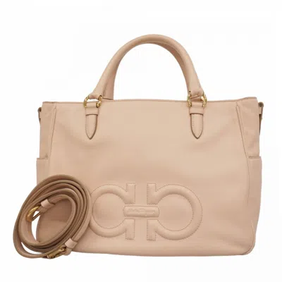Pre-owned Ferragamo Leather Handbag () In Pink