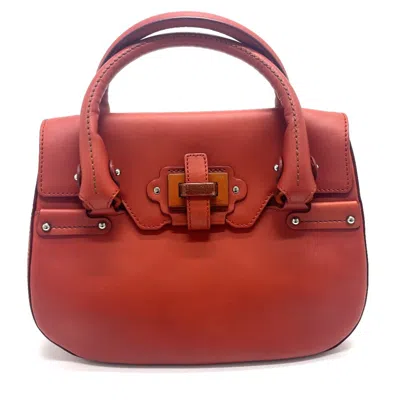 Pre-owned Ferragamo Leather Handbag () In Red