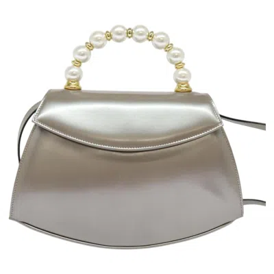 Pre-owned Ferragamo Leather Handbag () In Silver