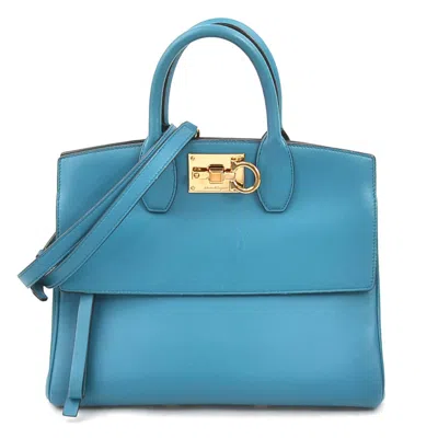 Pre-owned Ferragamo Leather Handbag Shoulder Bag ()