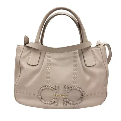 Pre-owned Ferragamo Leather Handbag Shoulder Bag ()