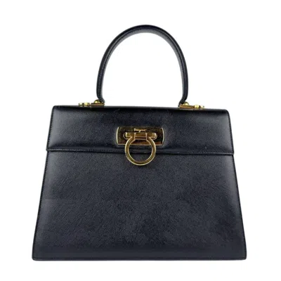 Pre-owned Ferragamo Leather Handbag Shoulder Bag ()