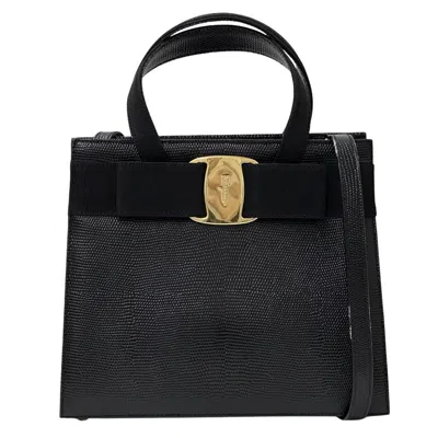 Pre-owned Ferragamo Leather Handbag Shoulder Bag ()