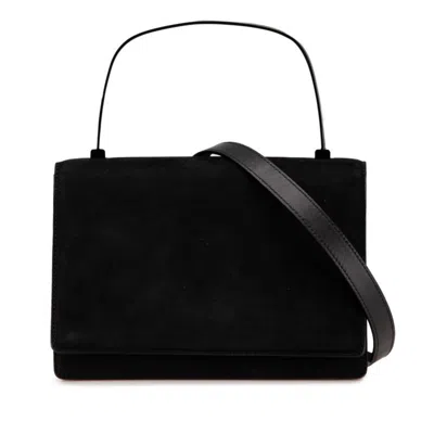 Pre-owned Ferragamo Leather Handbag Shoulder Bag () In Black