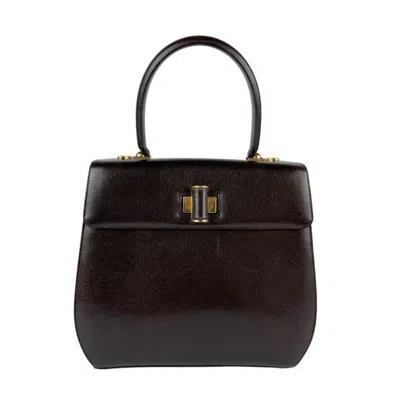 Pre-owned Ferragamo Leather Handbag Shoulder Bag () In Brown