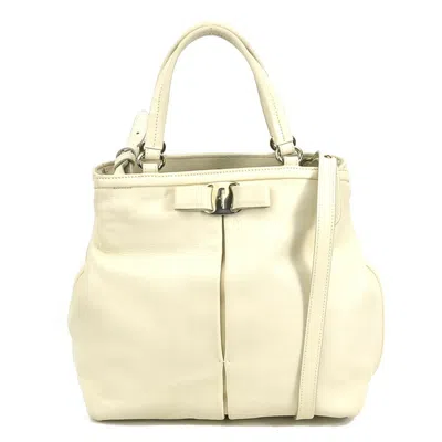 Pre-owned Ferragamo Leather Handbag Shoulder Bag () In Multi