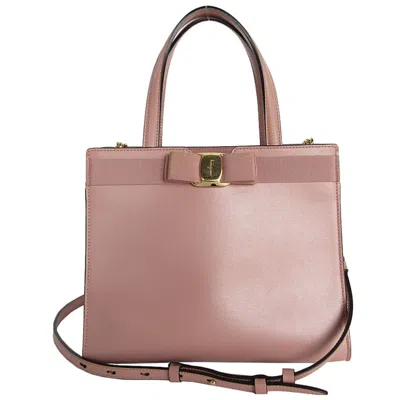 Pre-owned Ferragamo Leather Handbag Shoulder Bag () In Multi