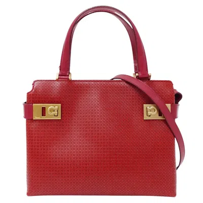 Pre-owned Ferragamo Leather Handbag Shoulder Bag () In Multi
