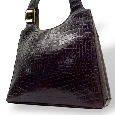 Pre-owned Ferragamo Leather Handbag Tote Bag () In Brown