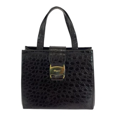 Pre-owned Ferragamo Leather Handbag Tote Bag () In Brown