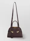 Ferragamo Leather Handbag With Adjustable Shoulder Strap