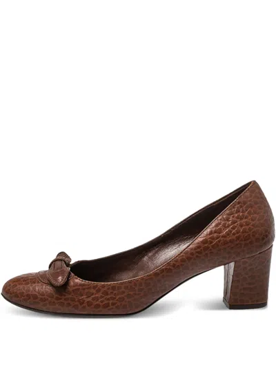 Pre-owned Ferragamo Leather Heeled Pumps