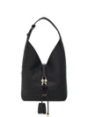 Ferragamo Hobo Medium Bag With Gancino Locker Shoulder Bags Black In Black
