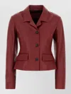 Ferragamo Cervo Single-breasted Leather Jacket