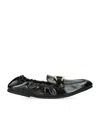 Ferragamo Woman Loafers Black Size 5.5 Lambskin In Black
