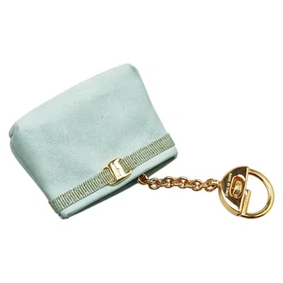 Pre-owned Ferragamo Leather Key Chain () In Green